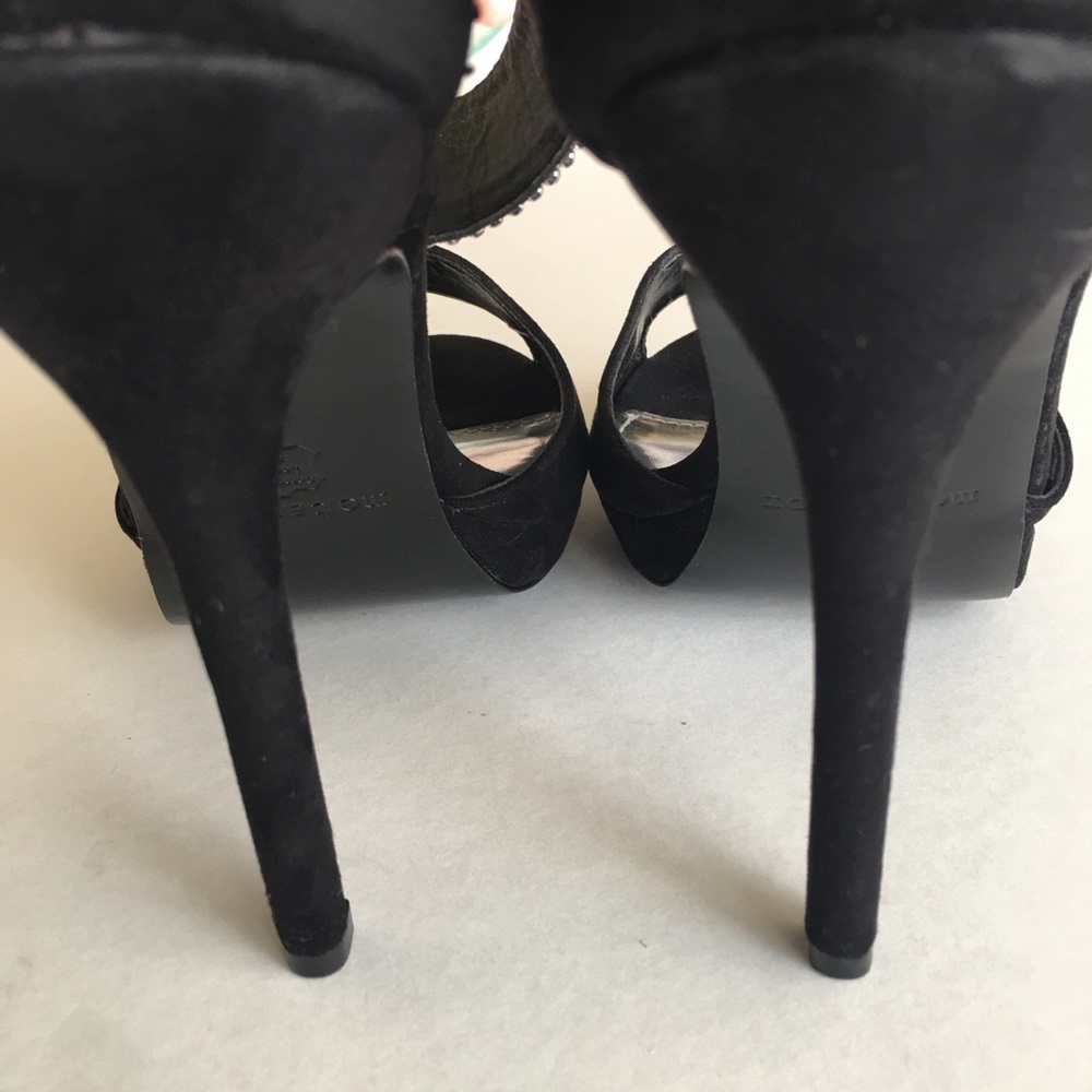 💋Black 5” heels with rhinestones - Picture 6 of 8